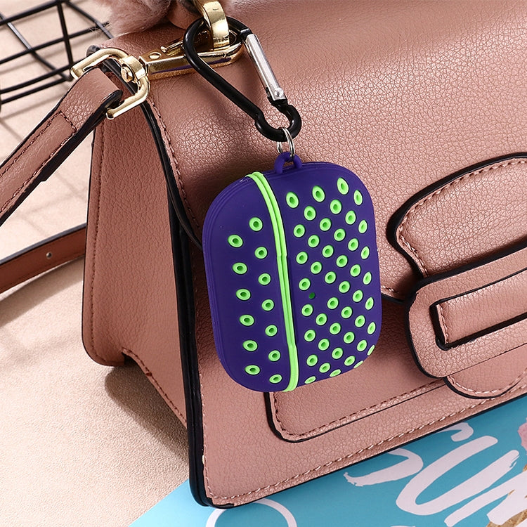 For AirPods Pro Bicolor Honeycomb Silicone Earphone Protective Case