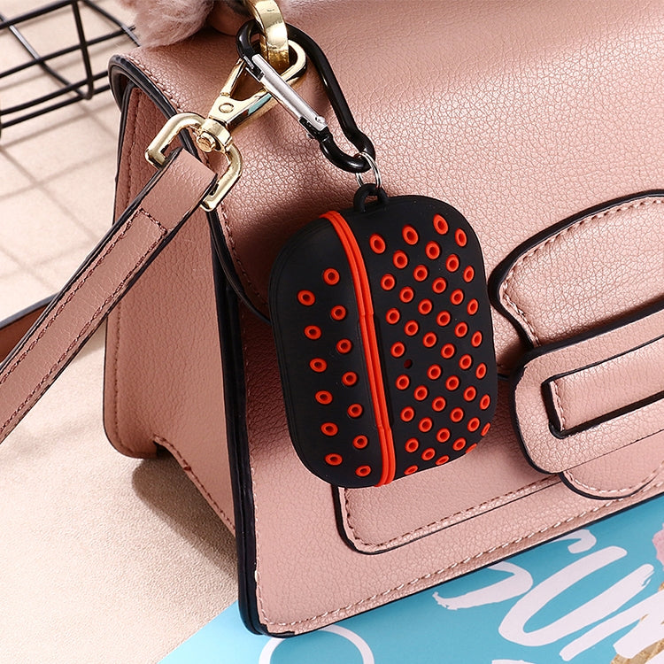 For AirPods Pro Bicolor Honeycomb Silicone Earphone Protective Case