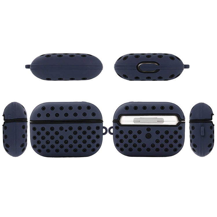 For AirPods Pro Bicolor Honeycomb Silicone Earphone Protective Case