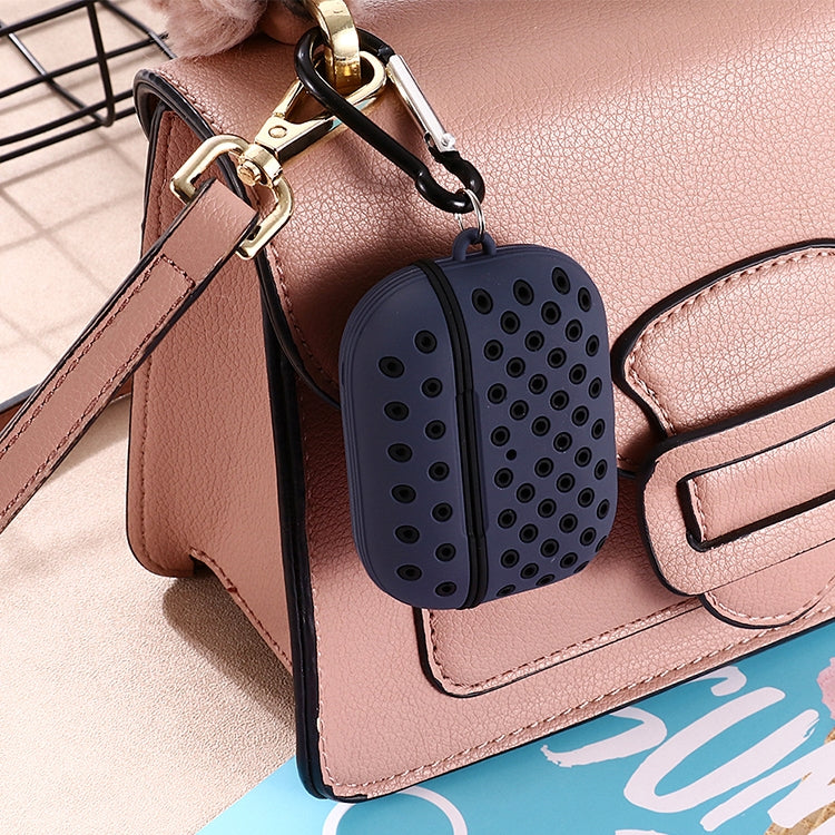 For AirPods Pro Bicolor Honeycomb Silicone Earphone Protective Case