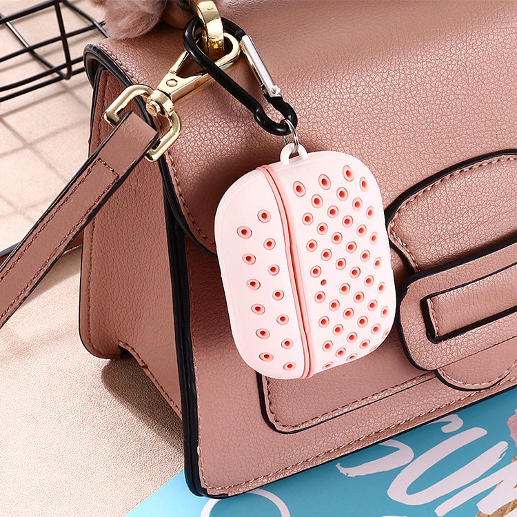 For AirPods Pro Bicolor Honeycomb Silicone Earphone Protective Case