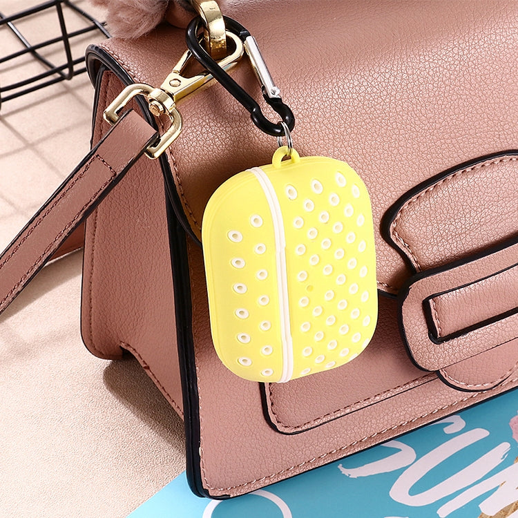 For AirPods Pro Bicolor Honeycomb Silicone Earphone Protective Case