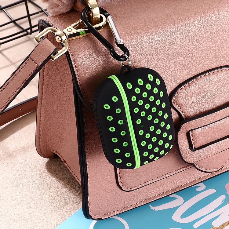 For AirPods Pro Bicolor Honeycomb Silicone Earphone Protective Case