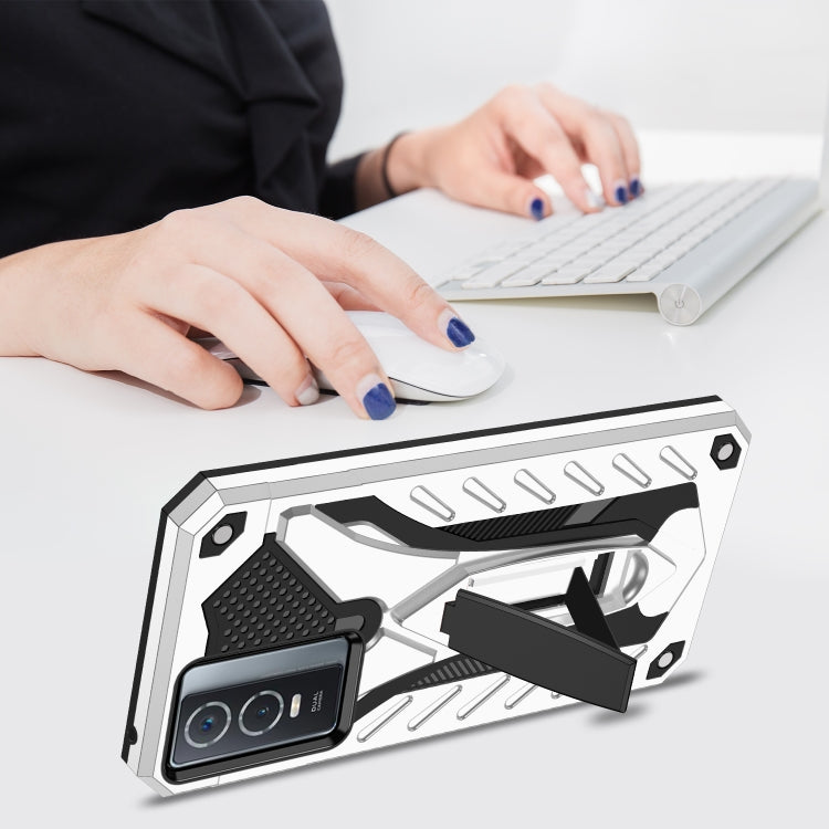 For vivo Y76 / Y76s Shockproof TPU + PC Phone Case