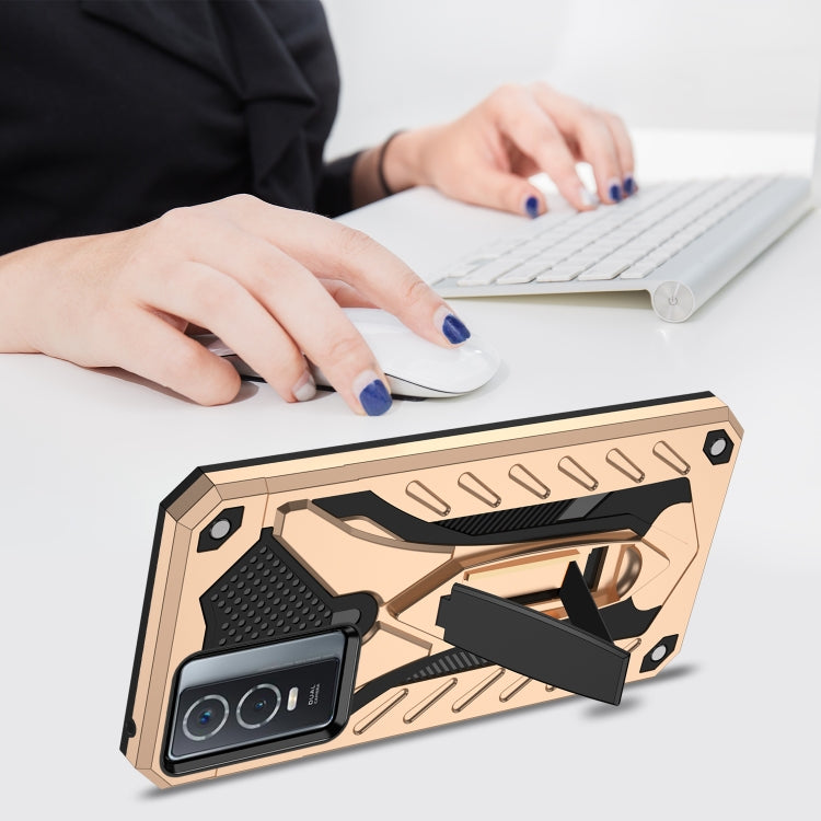 For vivo Y76 / Y76s Shockproof TPU + PC Phone Case