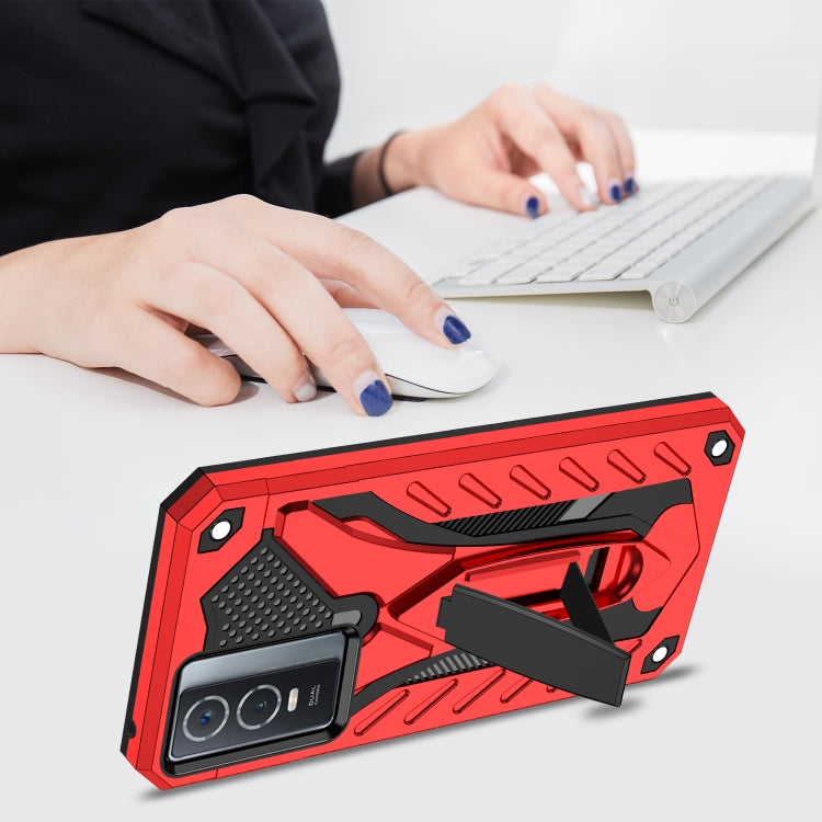 For vivo Y76 / Y76s Shockproof TPU + PC Phone Case