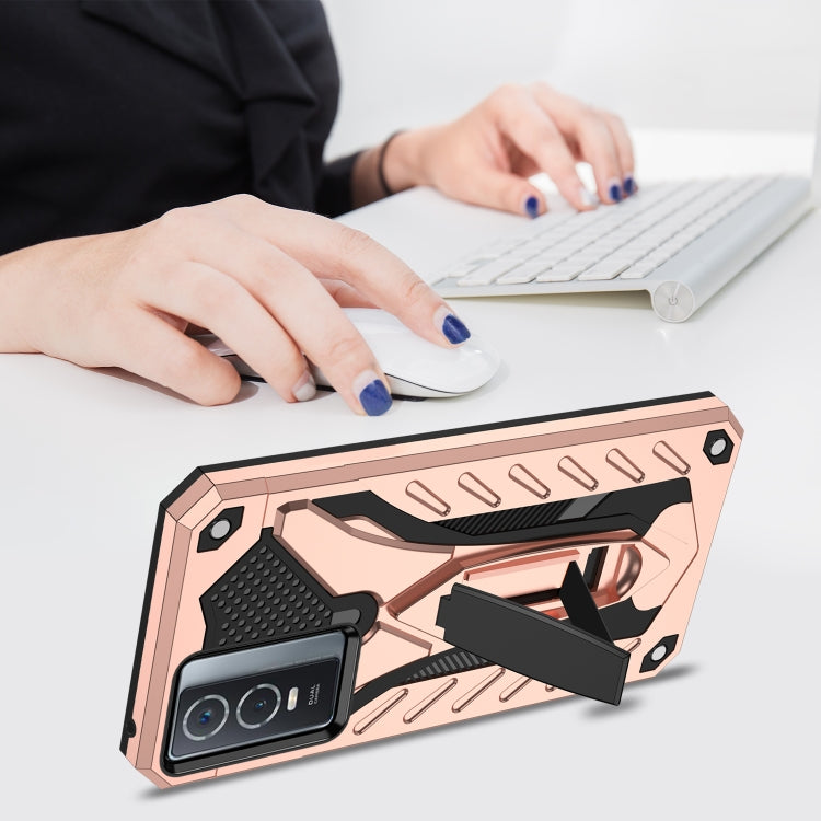 For vivo Y76 / Y76s Shockproof TPU + PC Phone Case