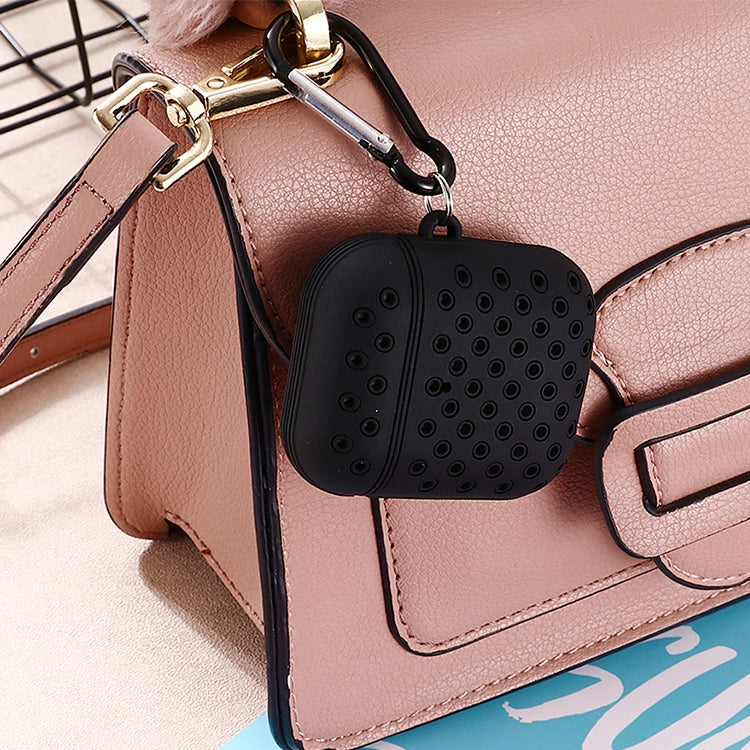 For AirPods 1/2 Bicolor Honeycomb Silicone Earphone Protective Case