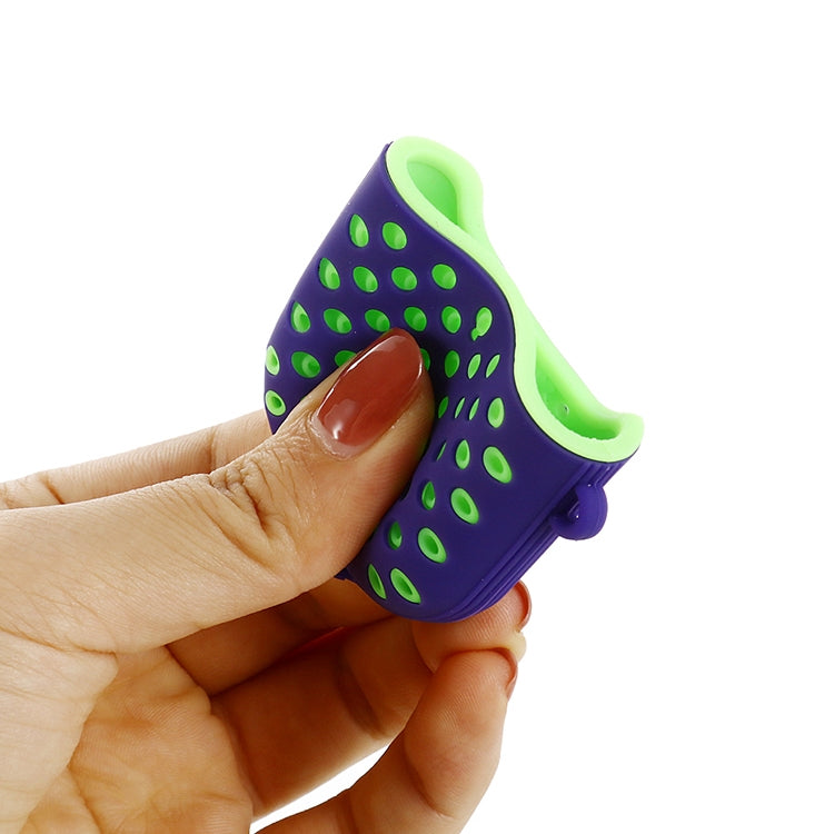 For AirPods 1/2 Bicolor Honeycomb Silicone Earphone Protective Case