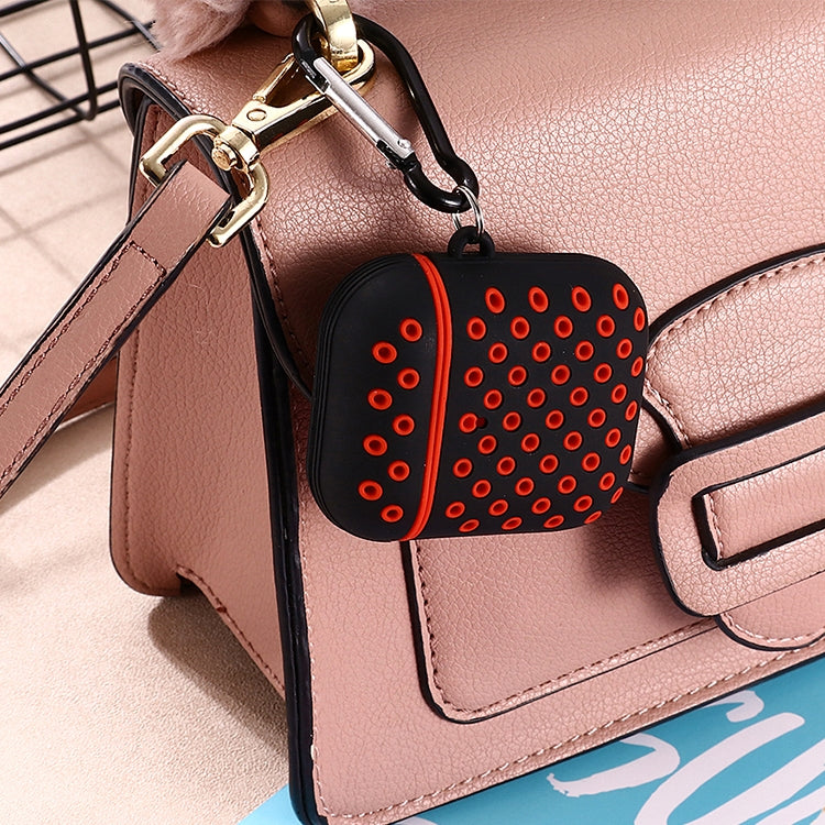 For AirPods 1/2 Bicolor Honeycomb Silicone Earphone Protective Case