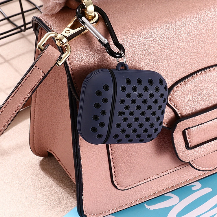 For AirPods 1/2 Bicolor Honeycomb Silicone Earphone Protective Case