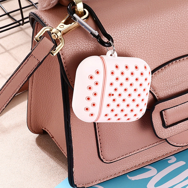 For AirPods 1/2 Bicolor Honeycomb Silicone Earphone Protective Case