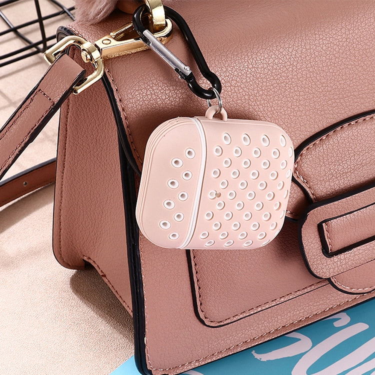 For AirPods 1/2 Bicolor Honeycomb Silicone Earphone Protective Case