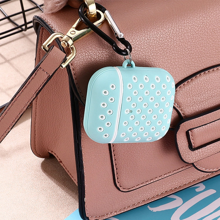 For AirPods 1/2 Bicolor Honeycomb Silicone Earphone Protective Case