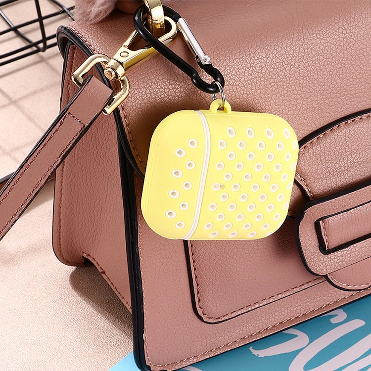 For AirPods 1/2 Bicolor Honeycomb Silicone Earphone Protective Case