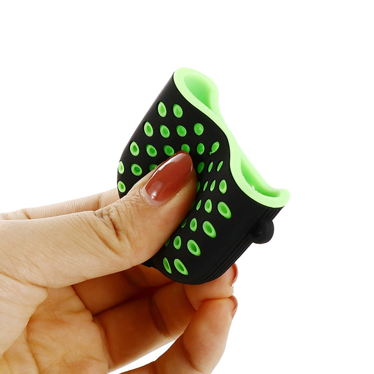 For AirPods 1/2 Bicolor Honeycomb Silicone Earphone Protective Case