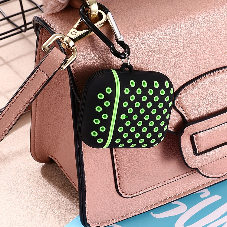 For AirPods 1/2 Bicolor Honeycomb Silicone Earphone Protective Case