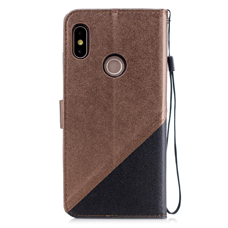 For Xiaomi 6X Matching Color Frosted Texture Horizontal Flip PU Leather Case with Holder & Card Slots & Lanyard