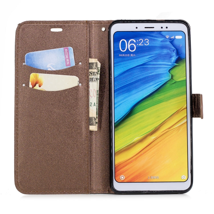 For Xiaomi 6X Matching Color Frosted Texture Horizontal Flip PU Leather Case with Holder & Card Slots & Lanyard