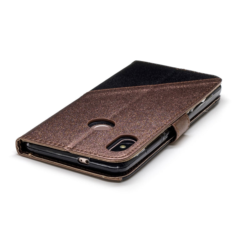 For Xiaomi 6X Matching Color Frosted Texture Horizontal Flip PU Leather Case with Holder & Card Slots & Lanyard