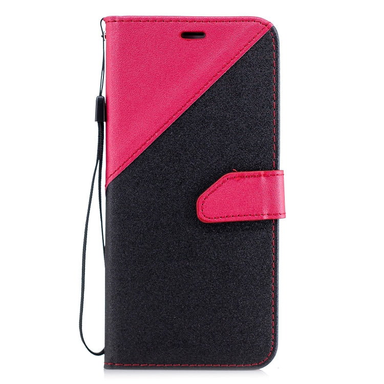 For Xiaomi 6X Matching Color Frosted Texture Horizontal Flip PU Leather Case with Holder & Card Slots & Lanyard
