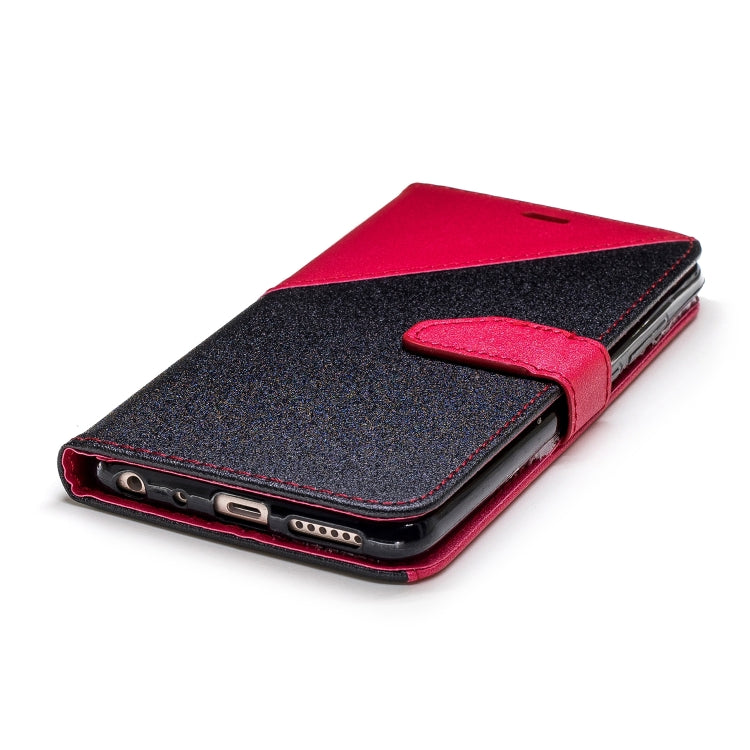 For Xiaomi 6X Matching Color Frosted Texture Horizontal Flip PU Leather Case with Holder & Card Slots & Lanyard