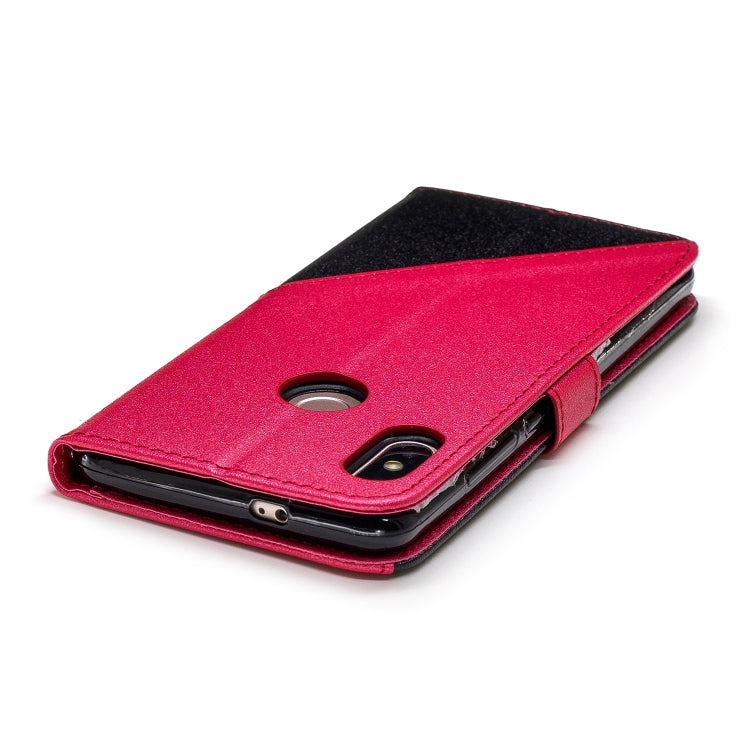 For Xiaomi 6X Matching Color Frosted Texture Horizontal Flip PU Leather Case with Holder & Card Slots & Lanyard