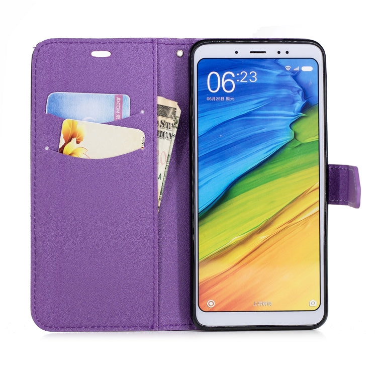 For Xiaomi 6X Matching Color Frosted Texture Horizontal Flip PU Leather Case with Holder & Card Slots & Lanyard
