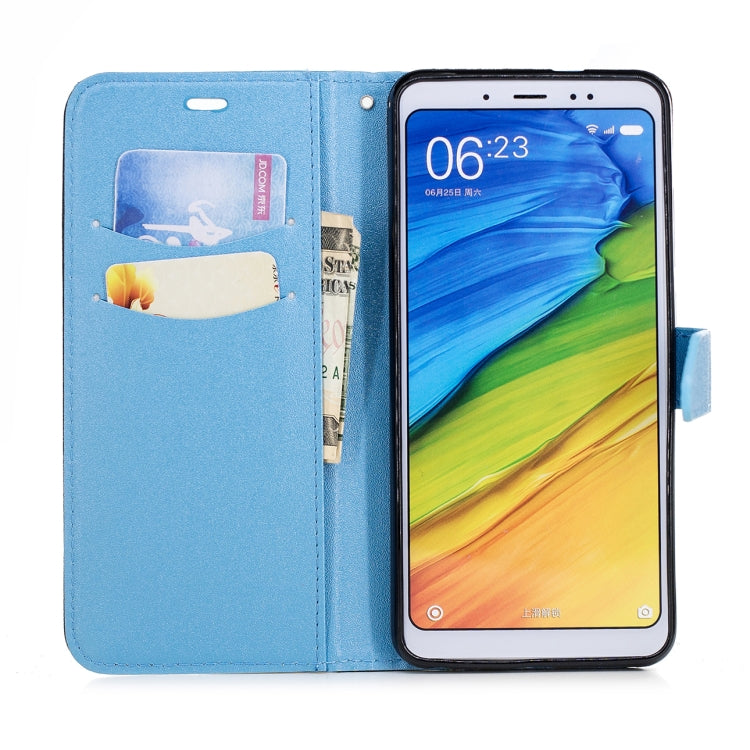For Xiaomi 6X Matching Color Frosted Texture Horizontal Flip PU Leather Case with Holder & Card Slots & Lanyard