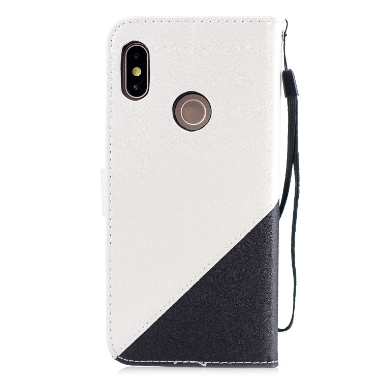 For Xiaomi 6X Matching Color Frosted Texture Horizontal Flip PU Leather Case with Holder & Card Slots & Lanyard