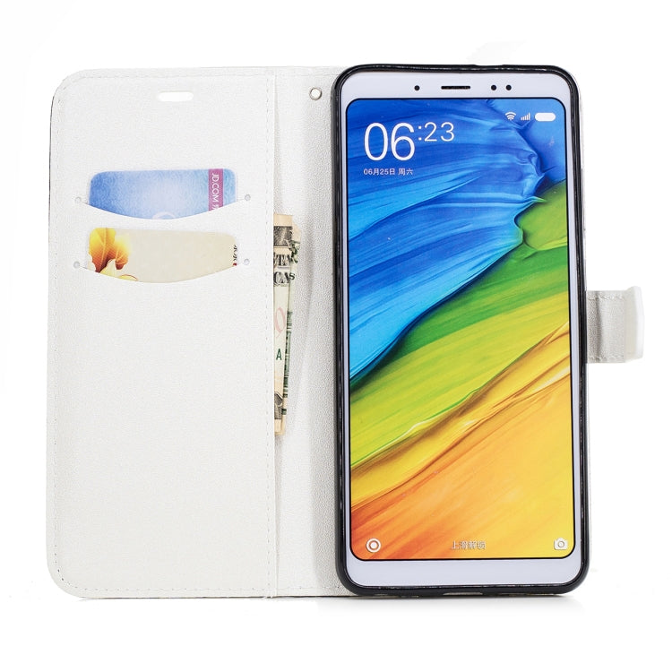 For Xiaomi 6X Matching Color Frosted Texture Horizontal Flip PU Leather Case with Holder & Card Slots & Lanyard