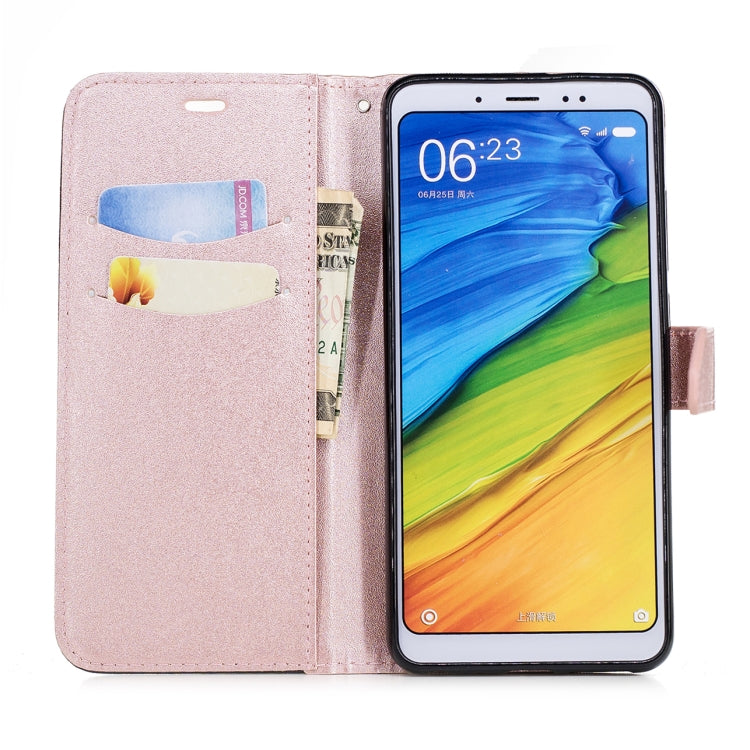 For Xiaomi 6X Matching Color Frosted Texture Horizontal Flip PU Leather Case with Holder & Card Slots & Lanyard