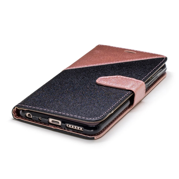 For Xiaomi 6X Matching Color Frosted Texture Horizontal Flip PU Leather Case with Holder & Card Slots & Lanyard