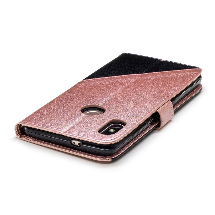 For Xiaomi 6X Matching Color Frosted Texture Horizontal Flip PU Leather Case with Holder & Card Slots & Lanyard