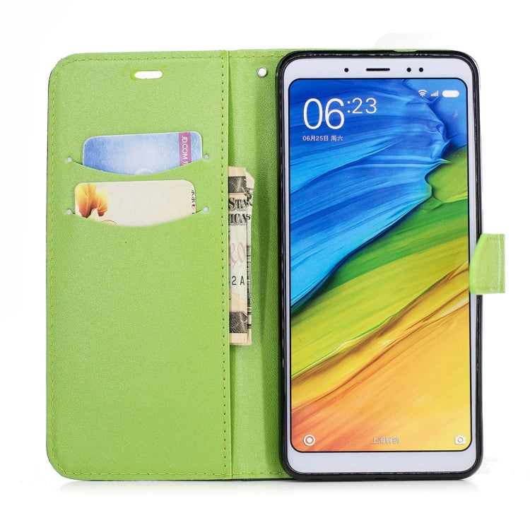 For Xiaomi 6X Matching Color Frosted Texture Horizontal Flip PU Leather Case with Holder & Card Slots & Lanyard