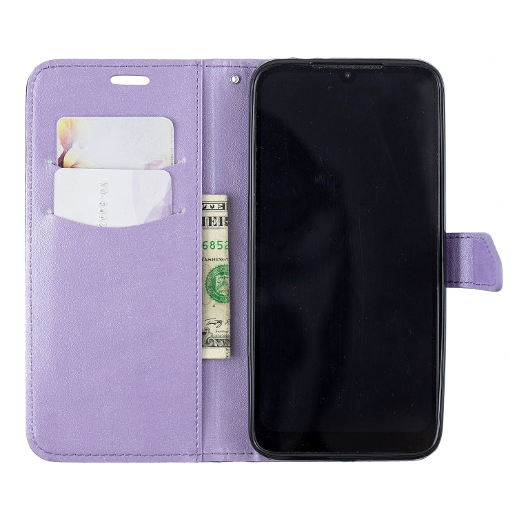 For Xiaomi Redmi 7 Matching Color Frosted Texture Horizontal Flip PU Leather Case with Holder & Card Slots & Lanyard