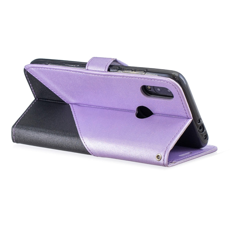 For Xiaomi Redmi 7 Matching Color Frosted Texture Horizontal Flip PU Leather Case with Holder & Card Slots & Lanyard