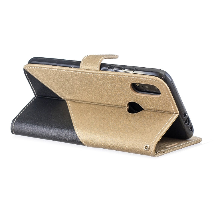 For Xiaomi Redmi 7 Matching Color Frosted Texture Horizontal Flip PU Leather Case with Holder & Card Slots & Lanyard