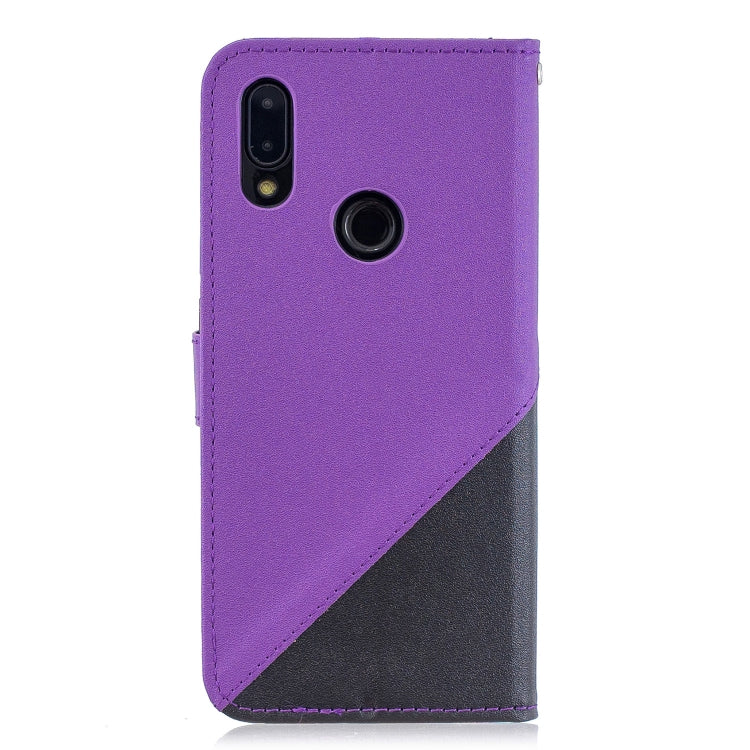 For Xiaomi Redmi 7 Matching Color Frosted Texture Horizontal Flip PU Leather Case with Holder & Card Slots & Lanyard