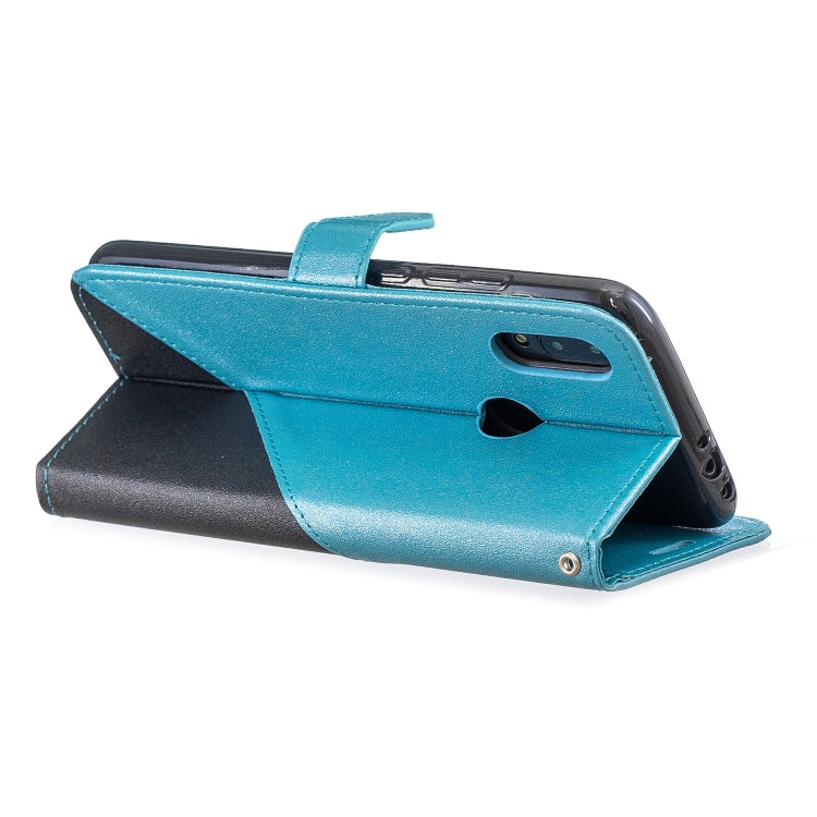 For Xiaomi Redmi 7 Matching Color Frosted Texture Horizontal Flip PU Leather Case with Holder & Card Slots & Lanyard