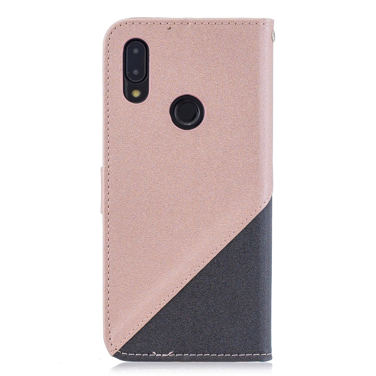 For Xiaomi Redmi 7 Matching Color Frosted Texture Horizontal Flip PU Leather Case with Holder & Card Slots & Lanyard
