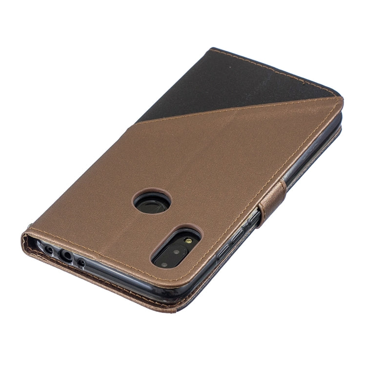 For Xiaomi Redmi Note7 Matching Color Frosted Texture Horizontal Flip PU Leather Case with Holder & Card Slots & Lanyard