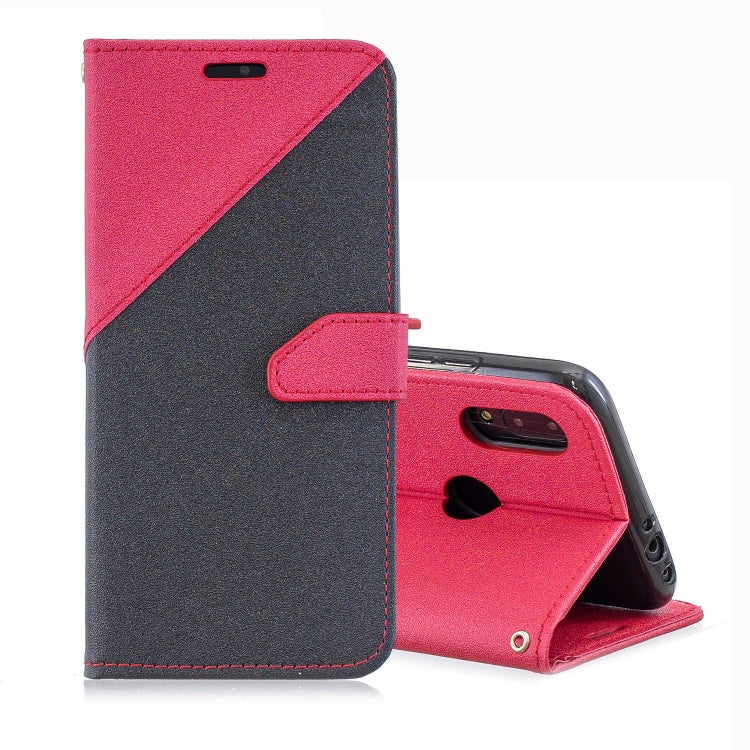 For Xiaomi Redmi Note7 Matching Color Frosted Texture Horizontal Flip PU Leather Case with Holder & Card Slots & Lanyard