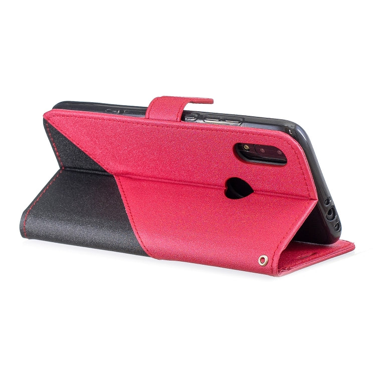 For Xiaomi Redmi Note7 Matching Color Frosted Texture Horizontal Flip PU Leather Case with Holder & Card Slots & Lanyard