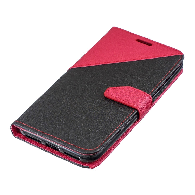 For Xiaomi Redmi Note7 Matching Color Frosted Texture Horizontal Flip PU Leather Case with Holder & Card Slots & Lanyard