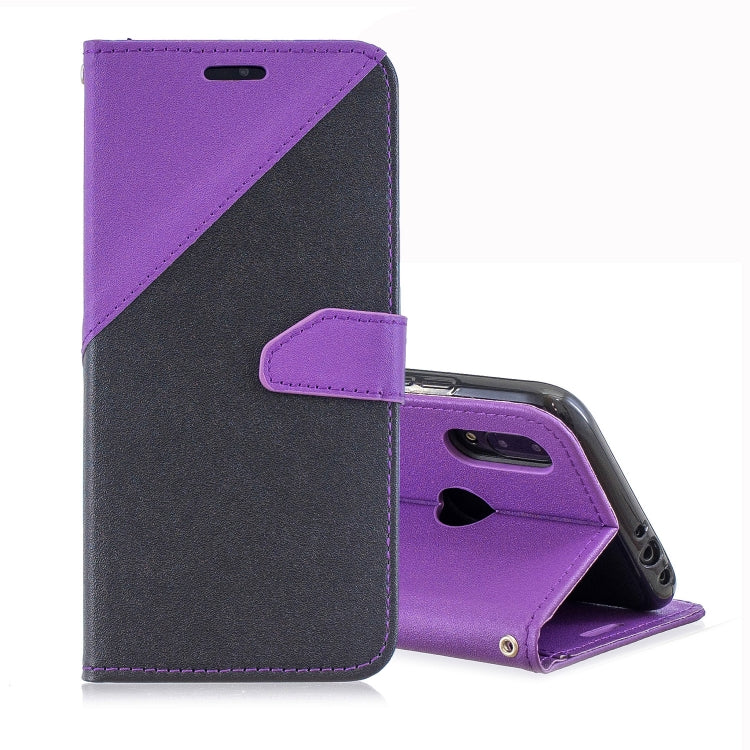 For Xiaomi Redmi Note7 Matching Color Frosted Texture Horizontal Flip PU Leather Case with Holder & Card Slots & Lanyard