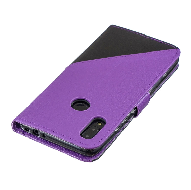 For Xiaomi Redmi Note7 Matching Color Frosted Texture Horizontal Flip PU Leather Case with Holder & Card Slots & Lanyard