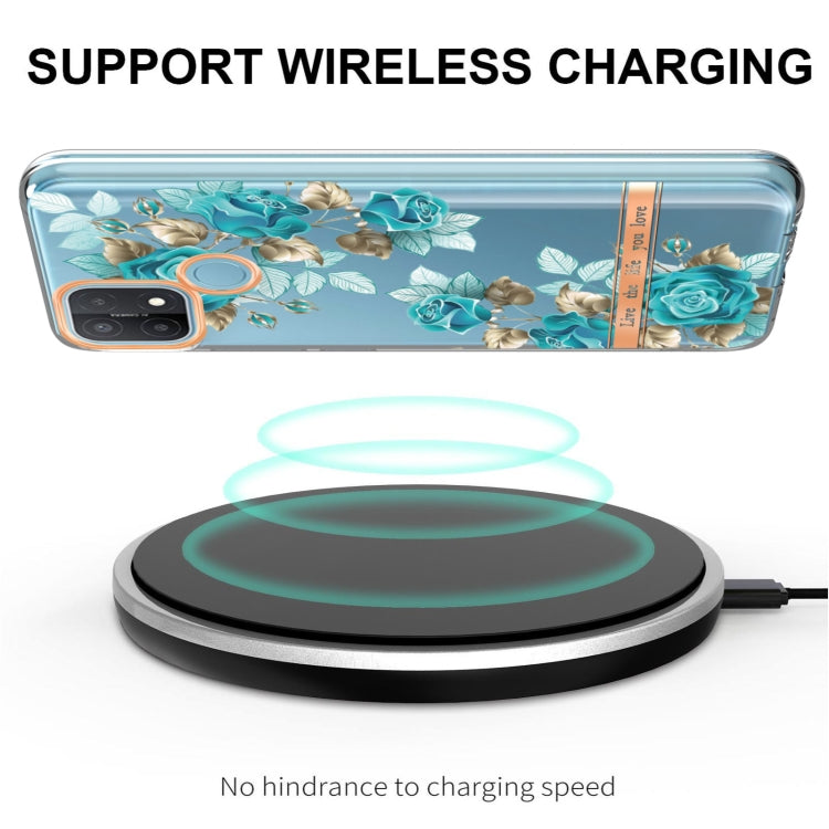 For OPPO A15 / A15S Flowers and Plants Series IMD TPU Phone Case