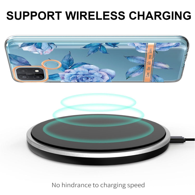 For OPPO A15 / A15S Flowers and Plants Series IMD TPU Phone Case