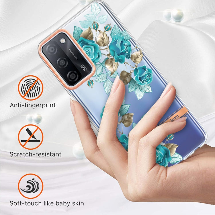 For OPPO A55 5G / A53S 5G / A54 4G / A16 / A54S 4G Flowers and Plants Series IMD TPU Phone Case
